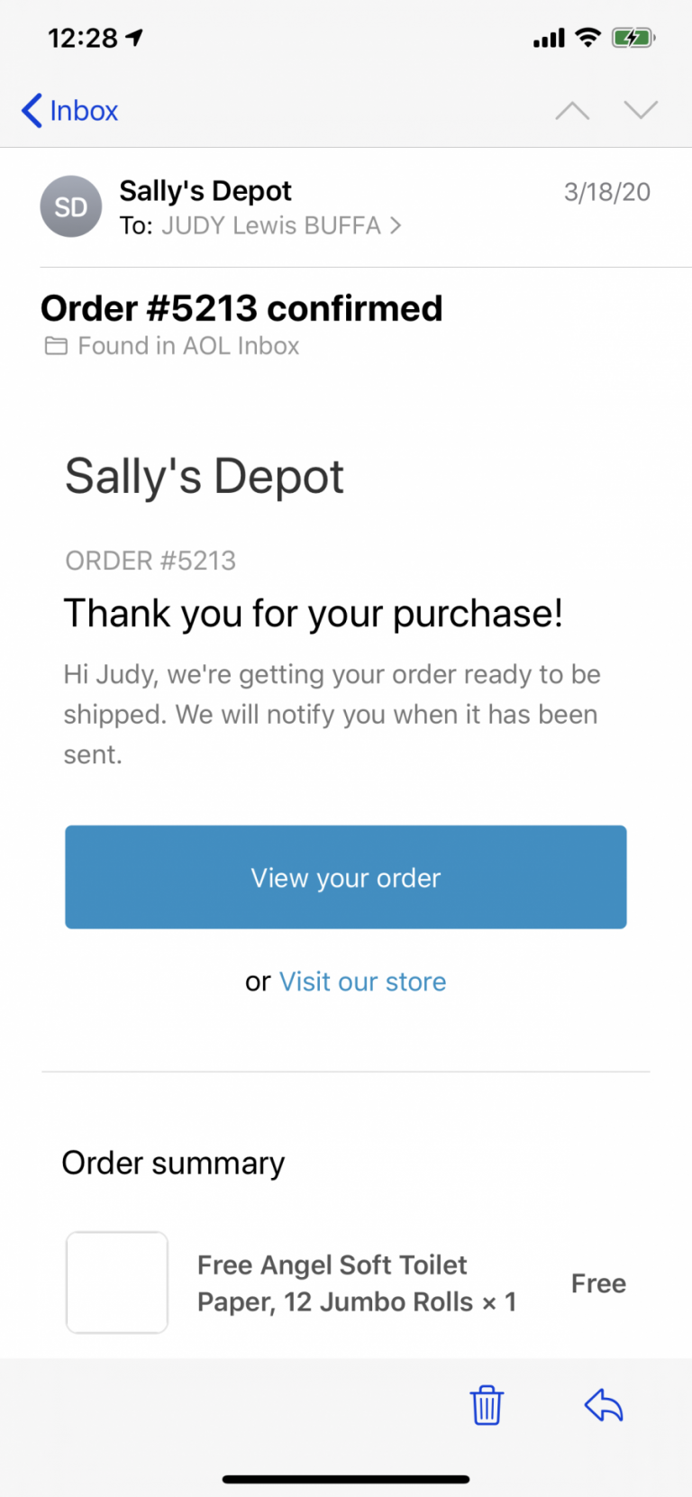 Sally’s Depot